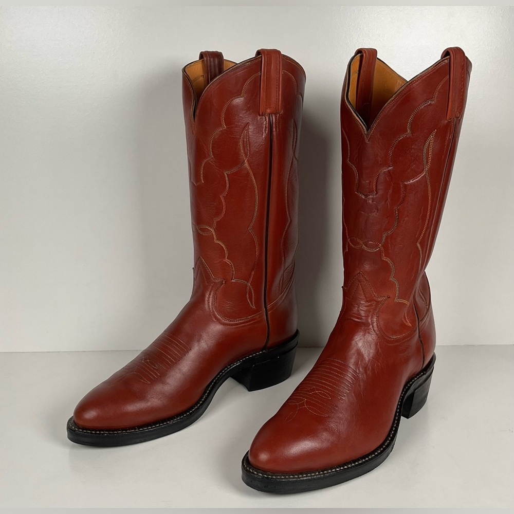 Vintage Tony Lama Retan Cowboy Boots | Gold Label | USA Made | Men’s 9 EE